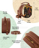 Stylish Crossbody Purse | Sunflowers & Cigars